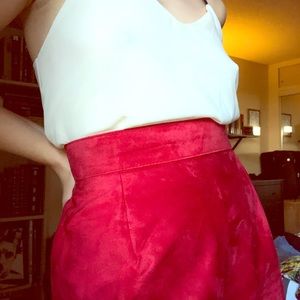 Danier Leather Suede Pencil Skirt